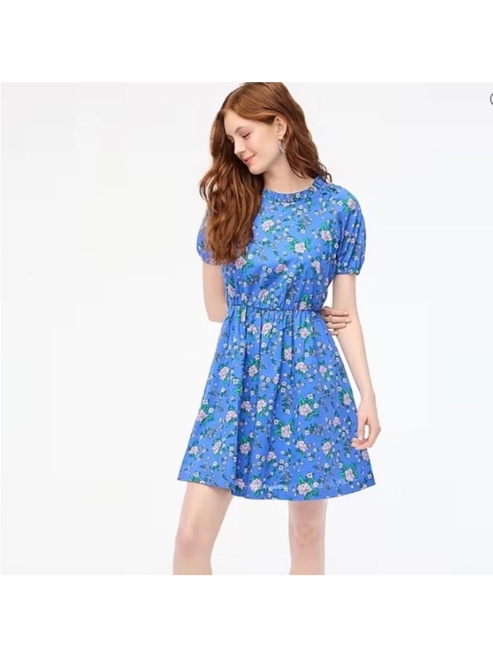 Jcrew Tie-back cotton poplin mini dress size 4